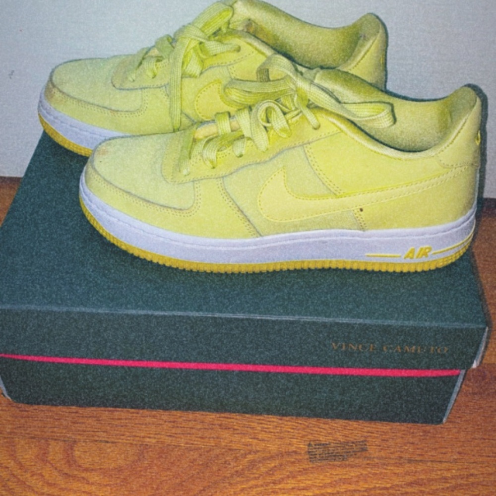 Green Nike sneaker